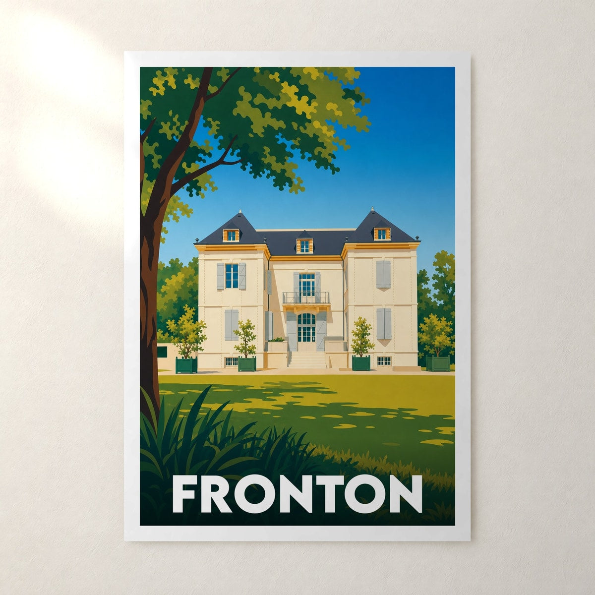 Affiche Fronton – sans cadre, accrochée au mur