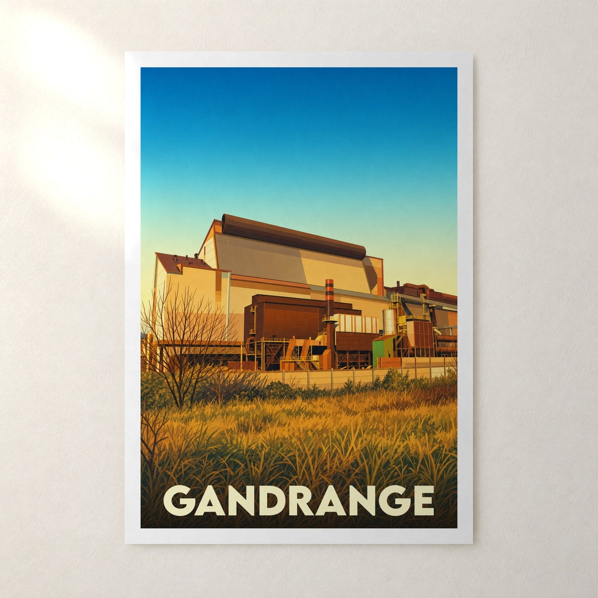 Affiche Gandrange – sans cadre, accrochée au mur