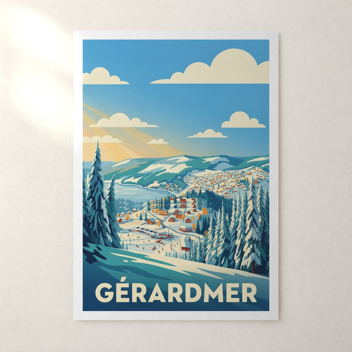 Affiche Gérardmer – sans cadre, accrochée au mur