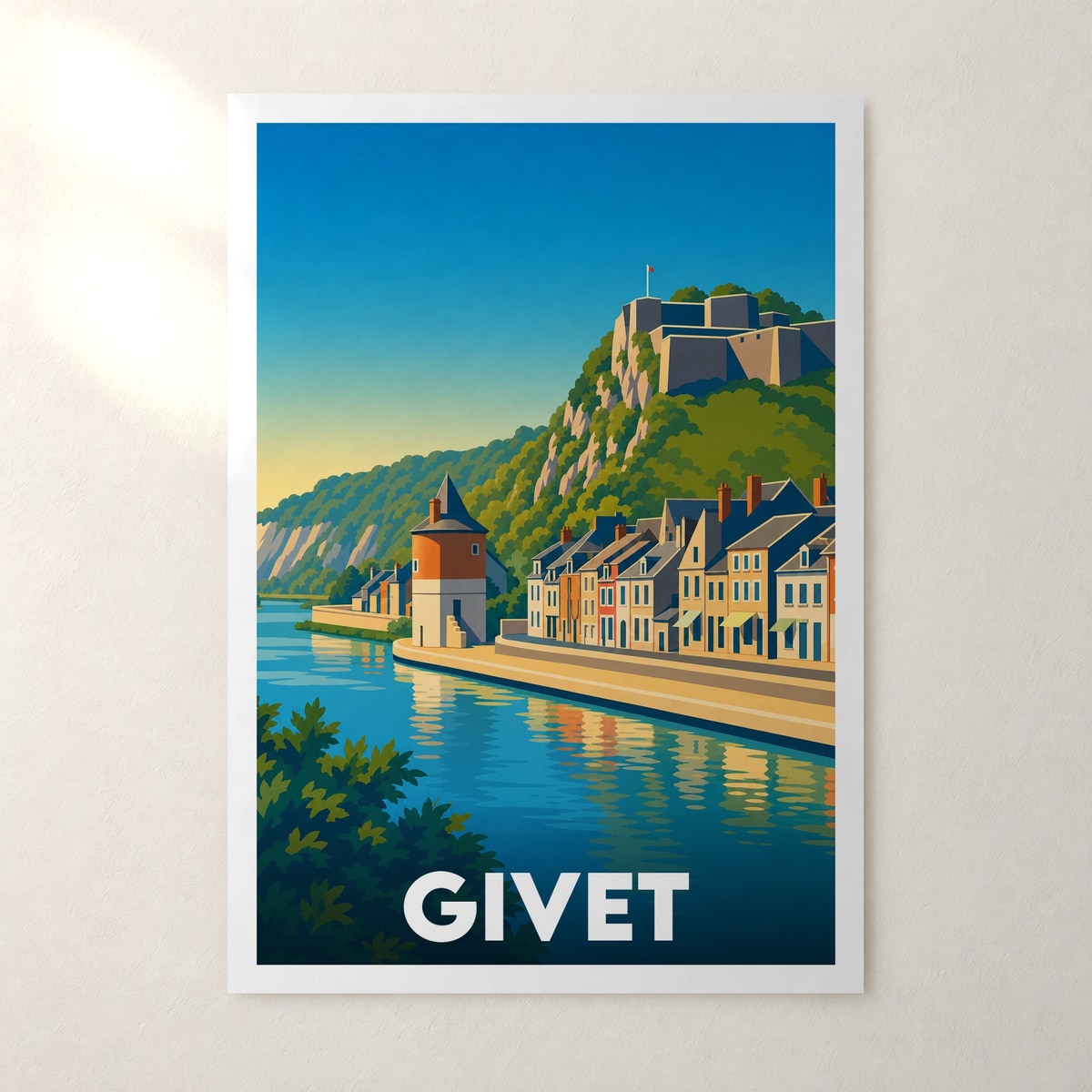 Affiche Givet – sans cadre, accrochée au mur