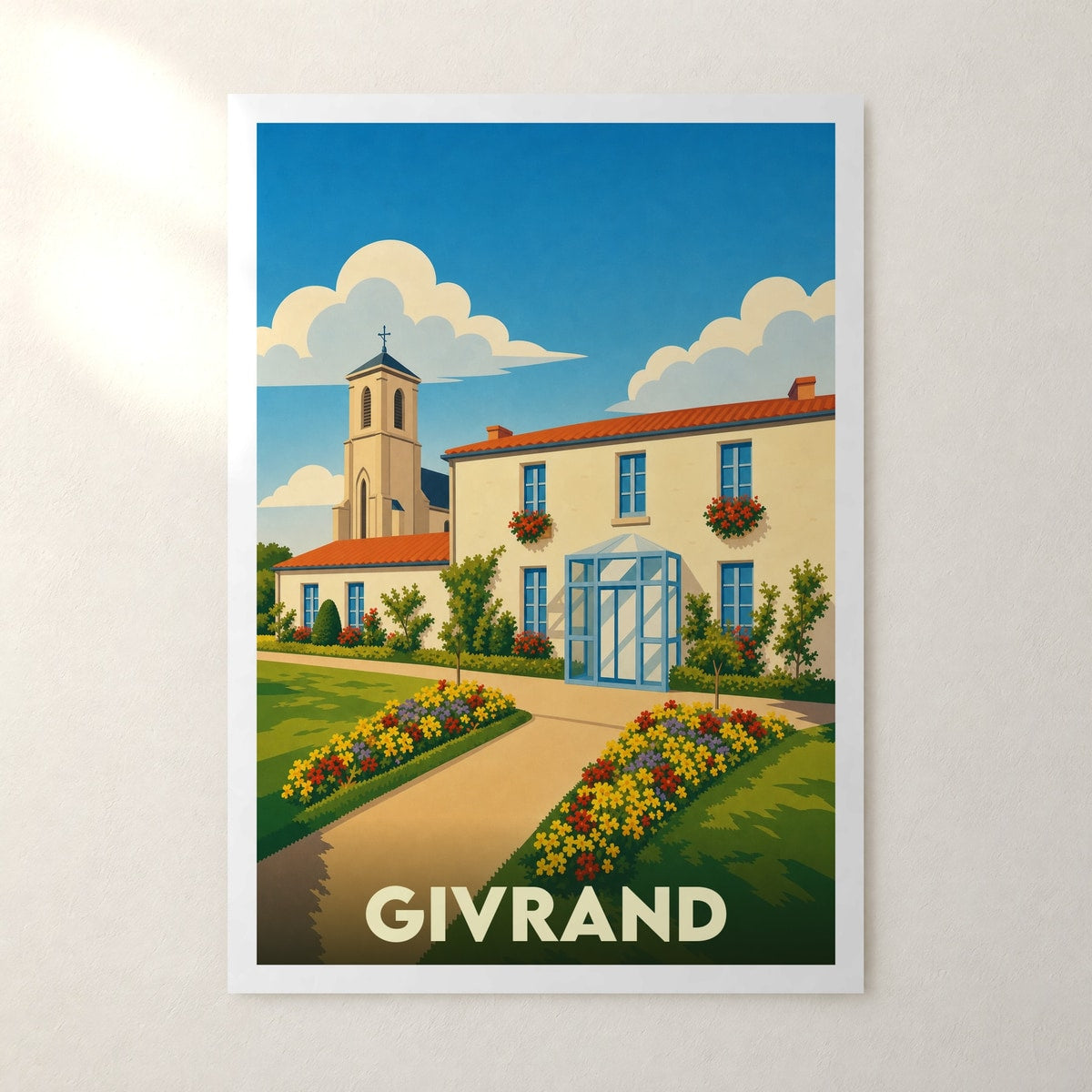 Affiche Givrand – sans cadre, accrochée au mur
