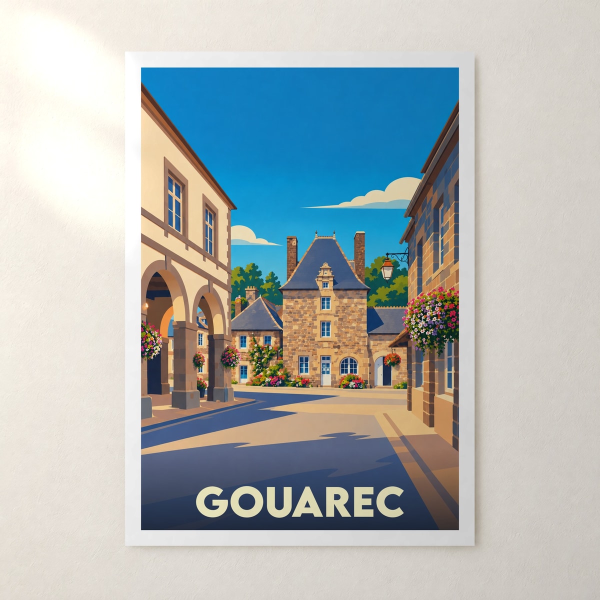 Affiche Gouarec – sans cadre, accrochée au mur
