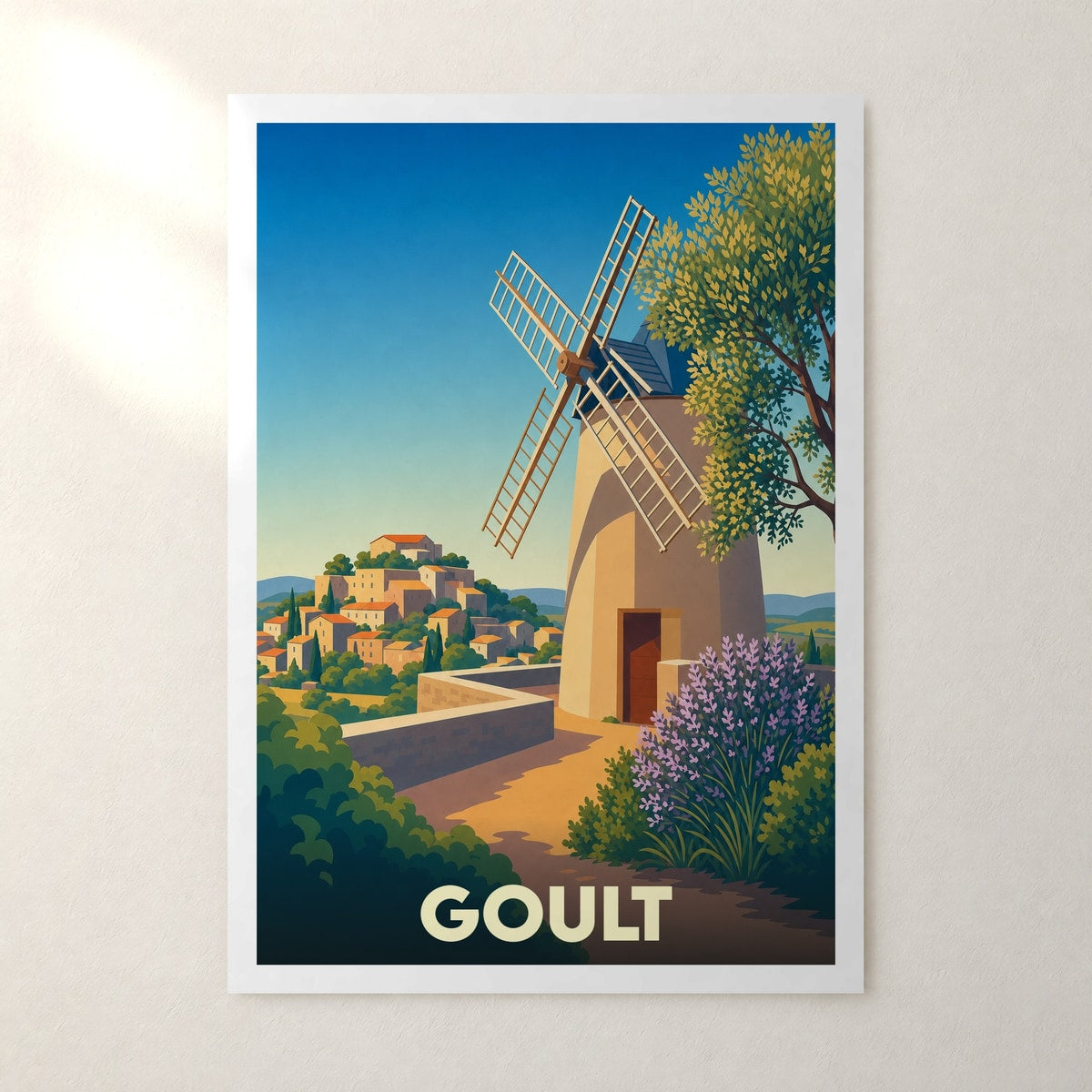 Affiche Goult – sans cadre, accrochée au mur