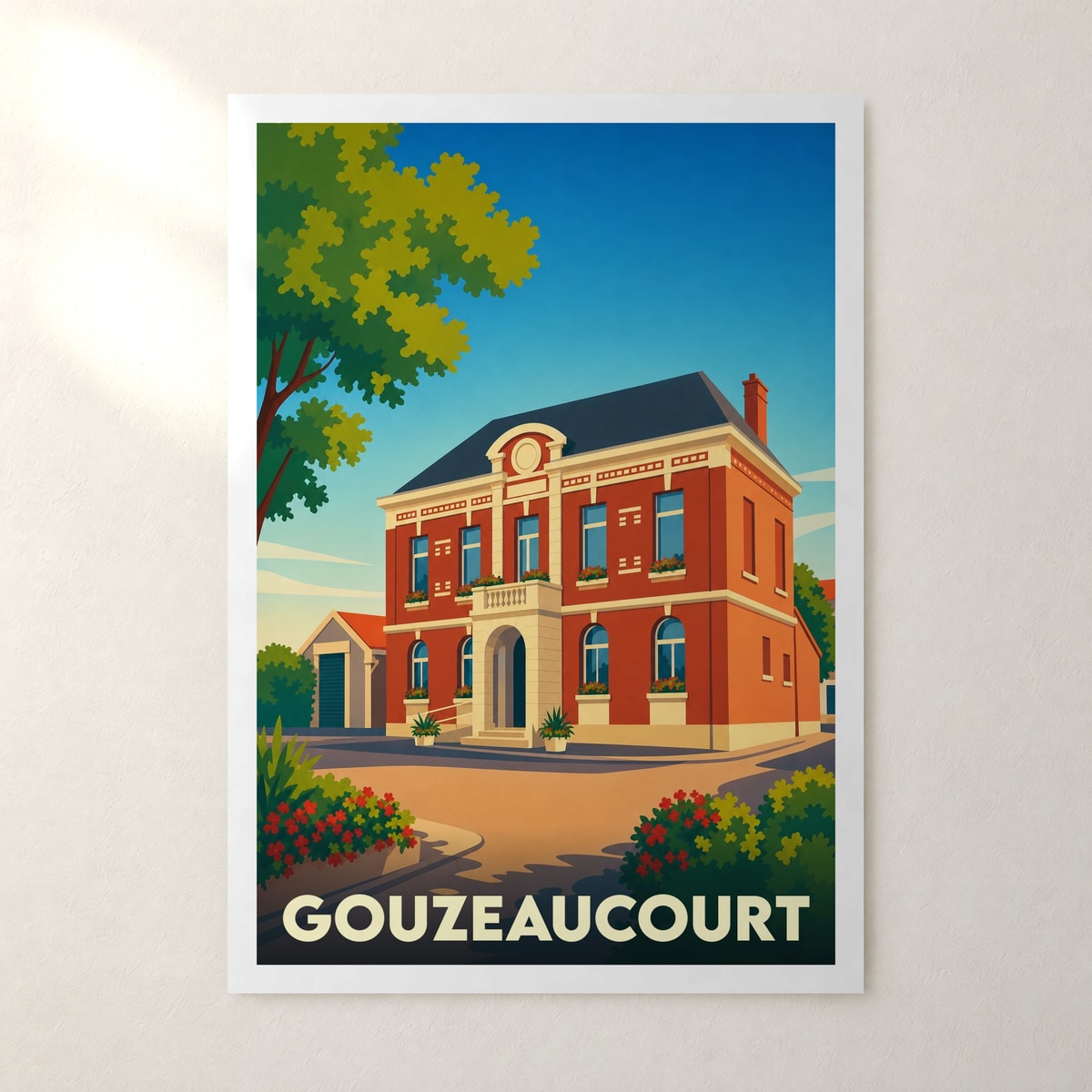 Affiche Gouzeaucourt – sans cadre, accrochée au mur
