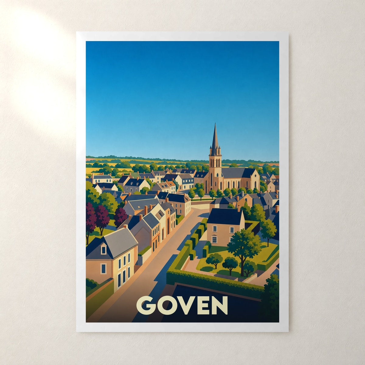 Affiche Goven – sans cadre, accrochée au mur