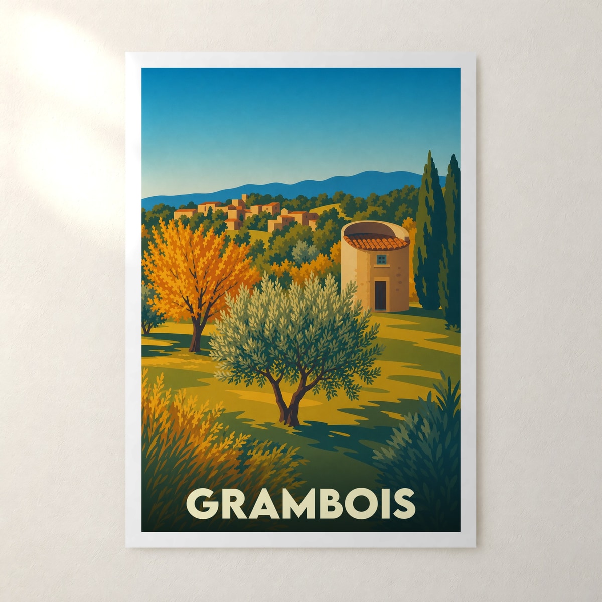 Affiche Grambois – sans cadre, accrochée au mur