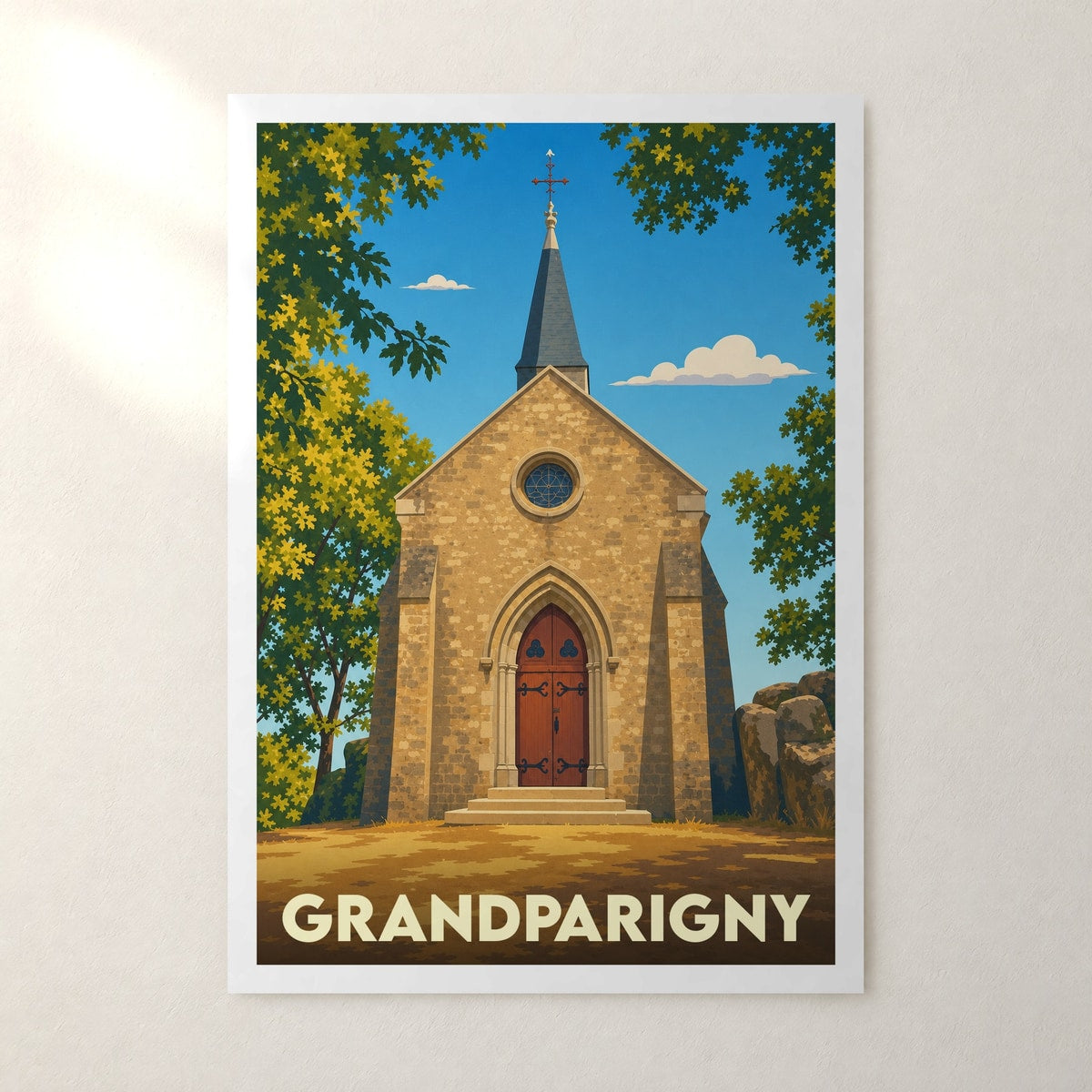 Affiche Grandparigny – sans cadre, accrochée au mur