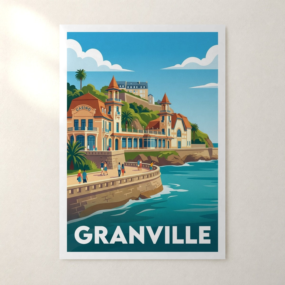 Affiche Granville – sans cadre, accrochée au mur
