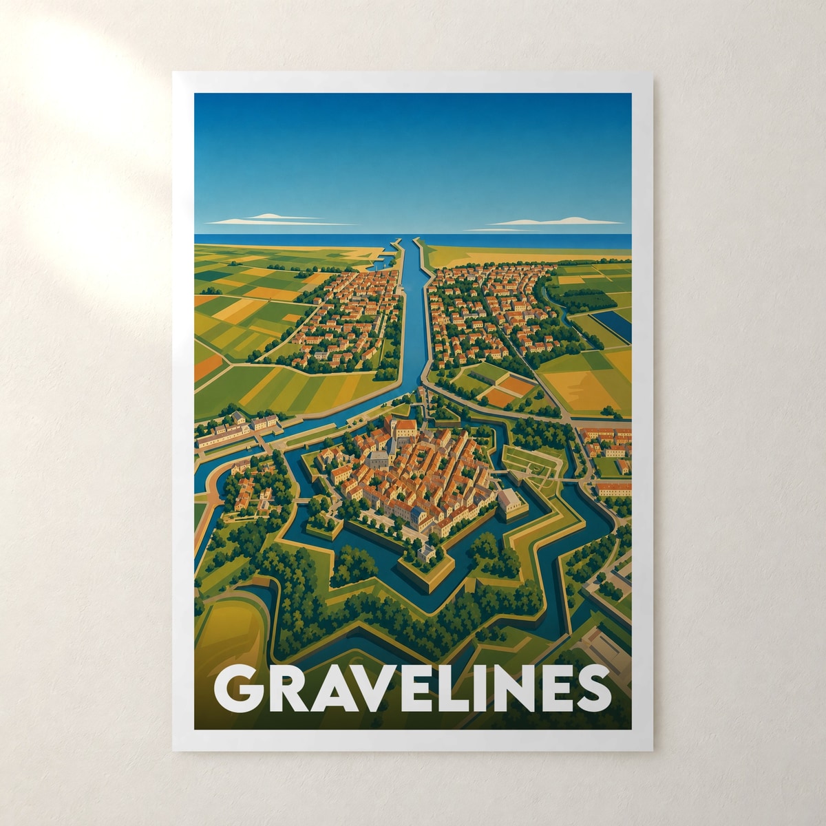Affiche Gravelines – sans cadre, accrochée au mur