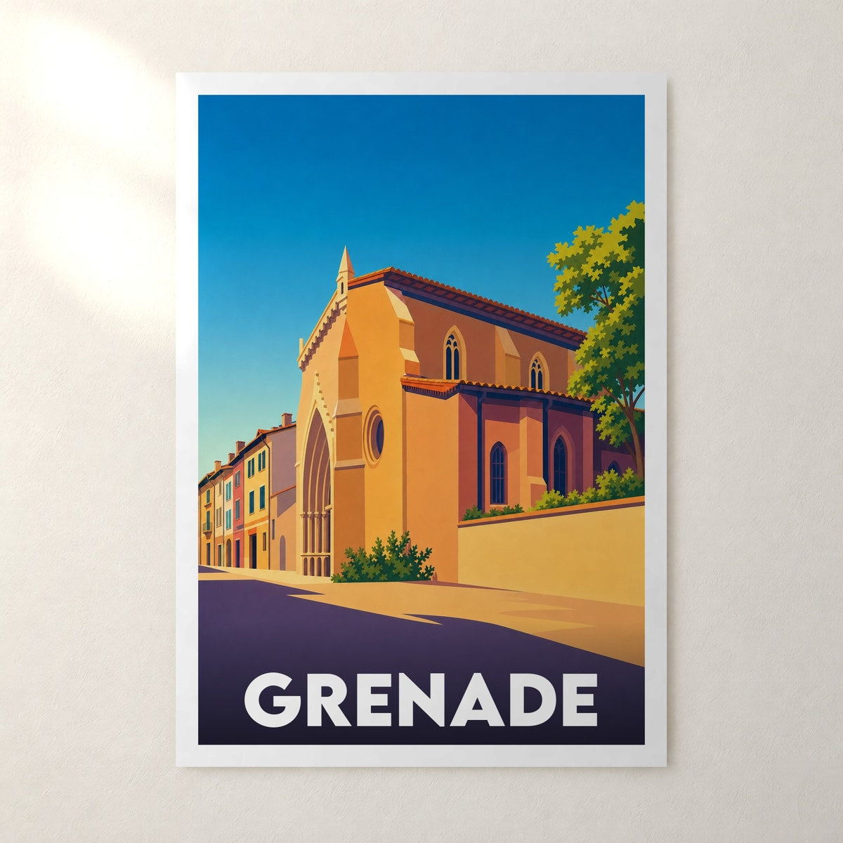 Affiche Grenade – sans cadre, accrochée au mur
