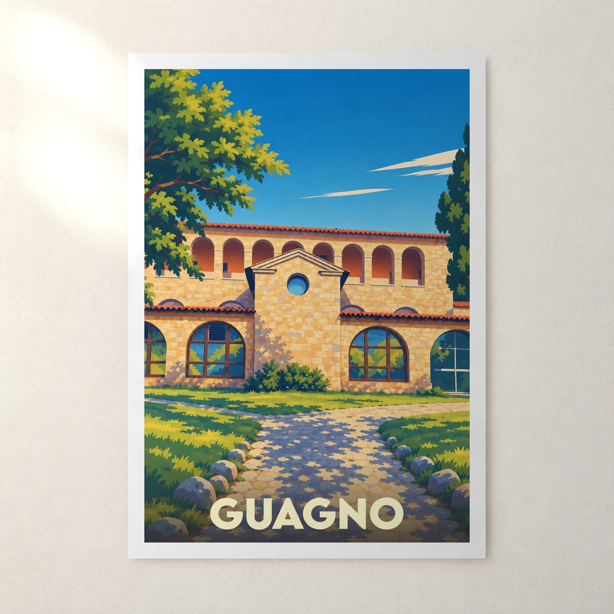 Affiche Guagno – sans cadre, accrochée au mur