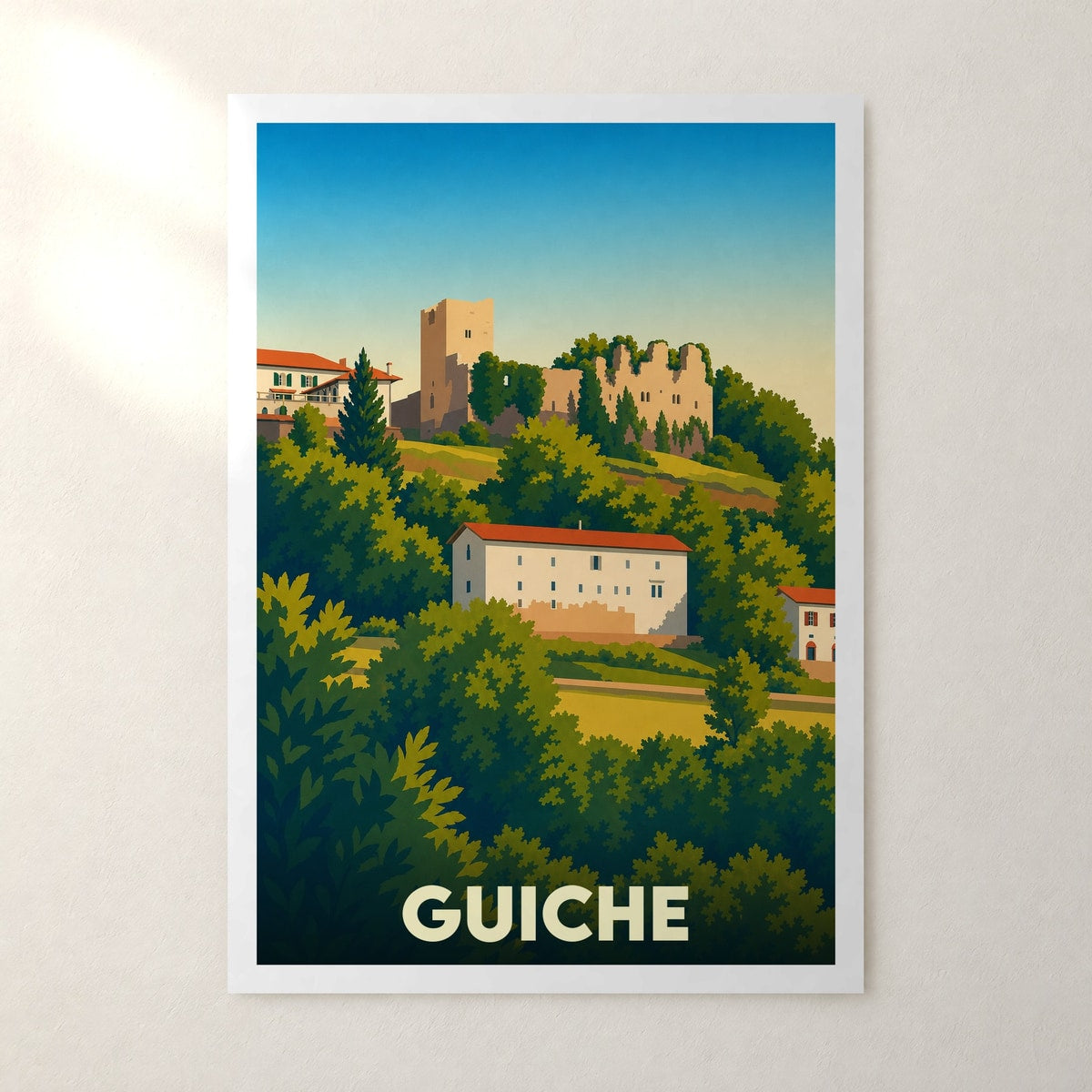 Affiche Guiche – sans cadre, accrochée au mur