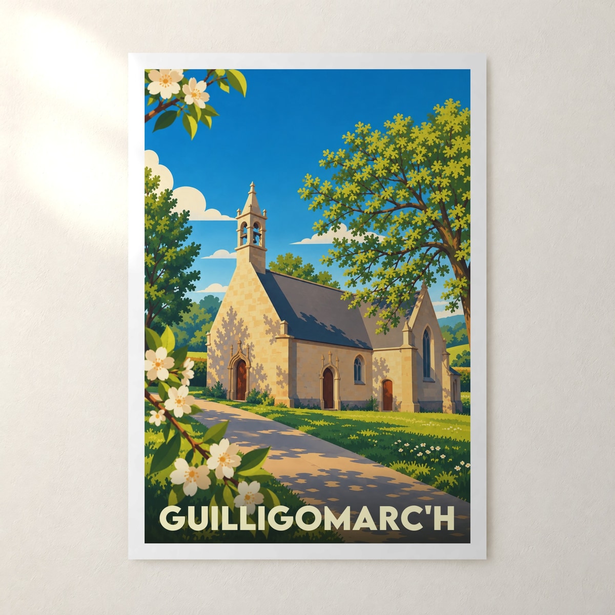Affiche Guilligomarc'h – sans cadre, accrochée au mur