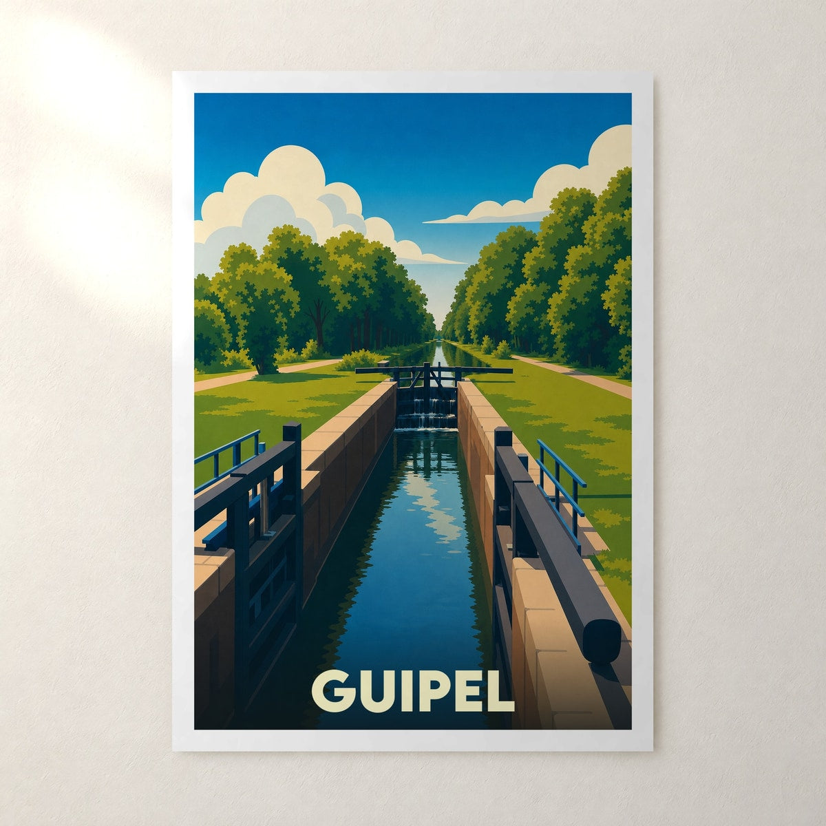 Affiche Guipel – sans cadre, accrochée au mur