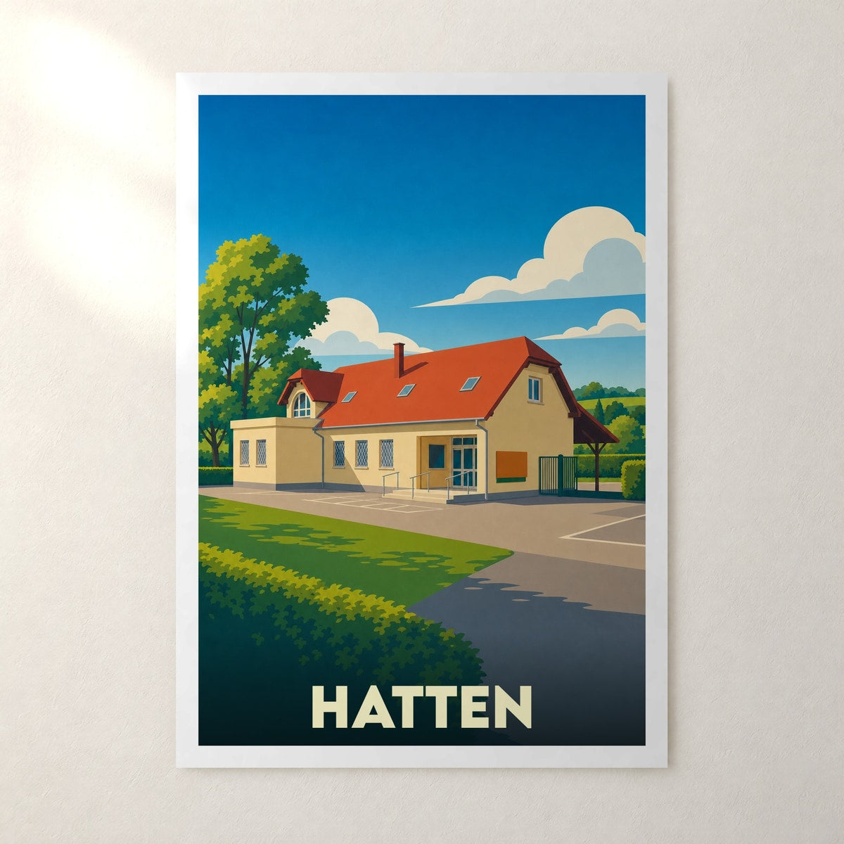 Affiche Hatten – sans cadre, accrochée au mur