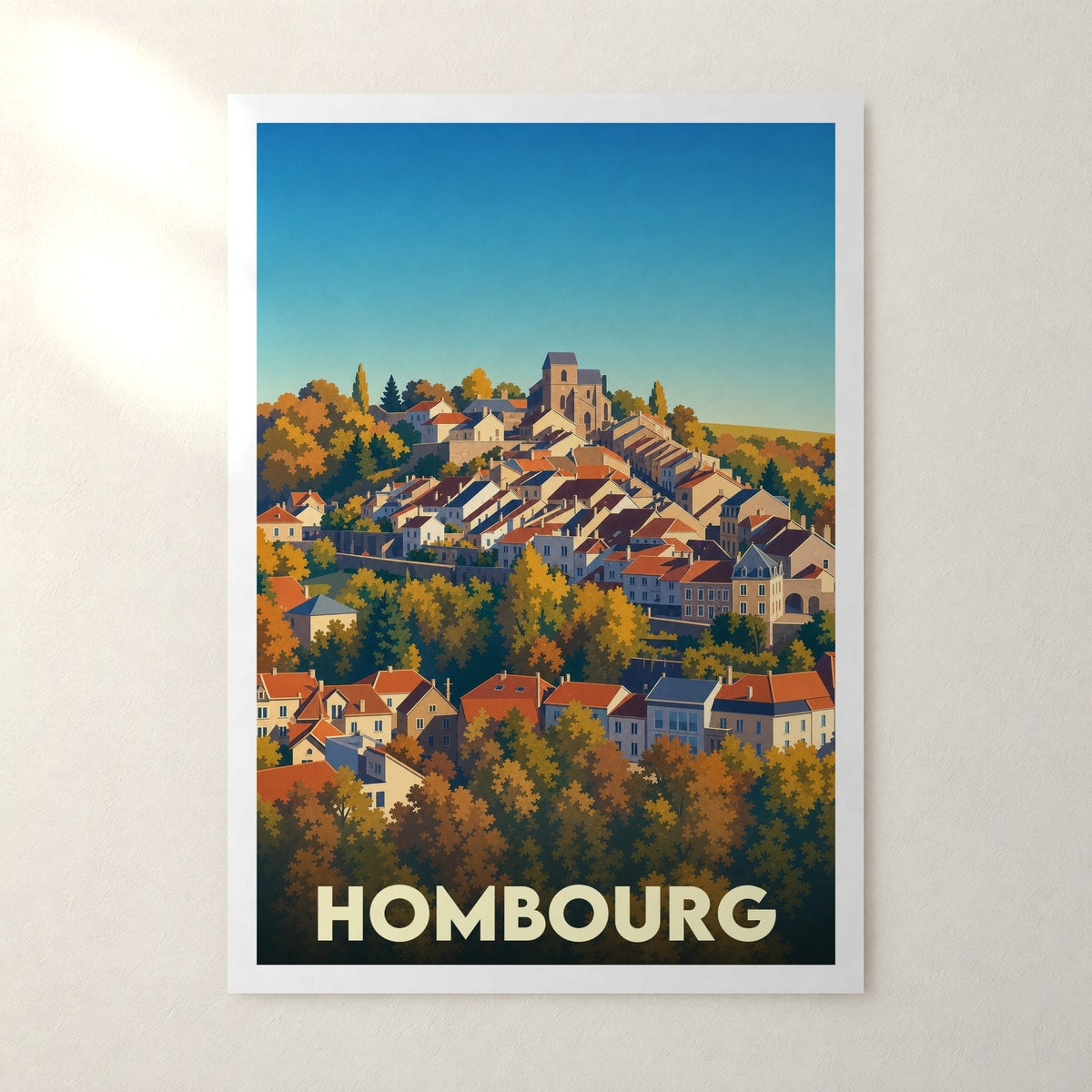 Affiche Hombourg – sans cadre, accrochée au mur