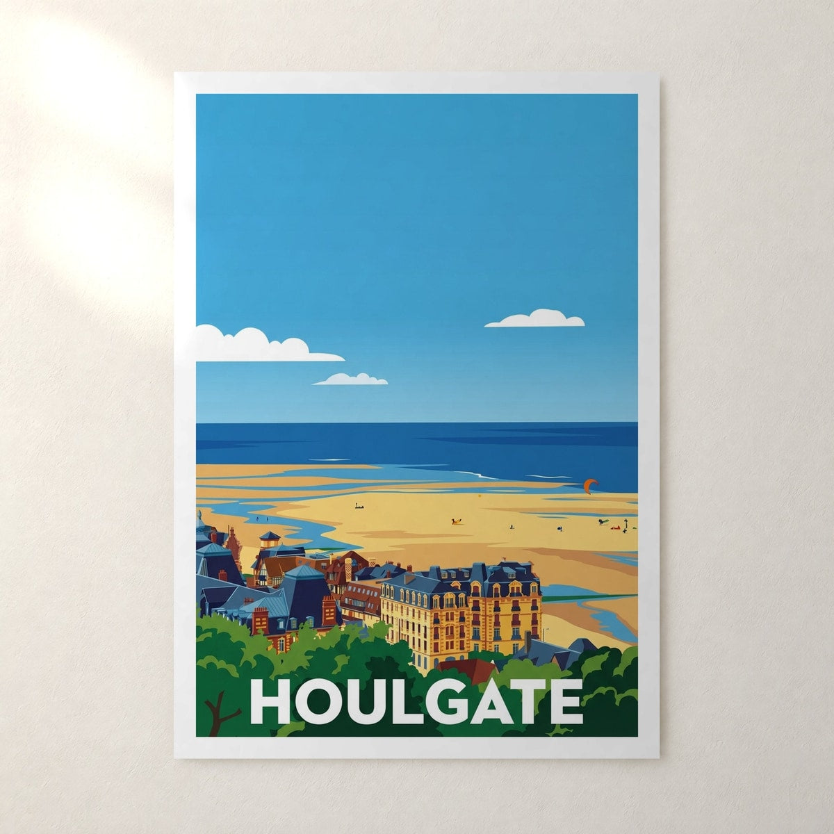 Affiche Houlgate – sans cadre, accrochée au mur
