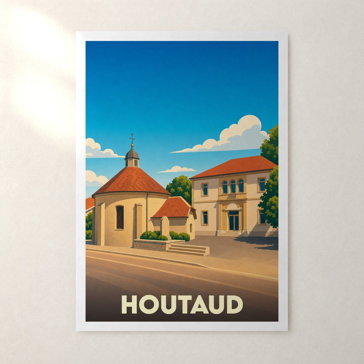 Affiche Houtaud – sans cadre, accrochée au mur