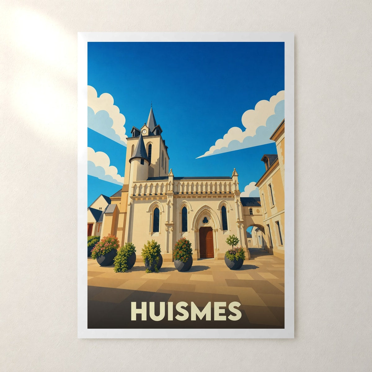 Affiche Huismes – sans cadre, accrochée au mur