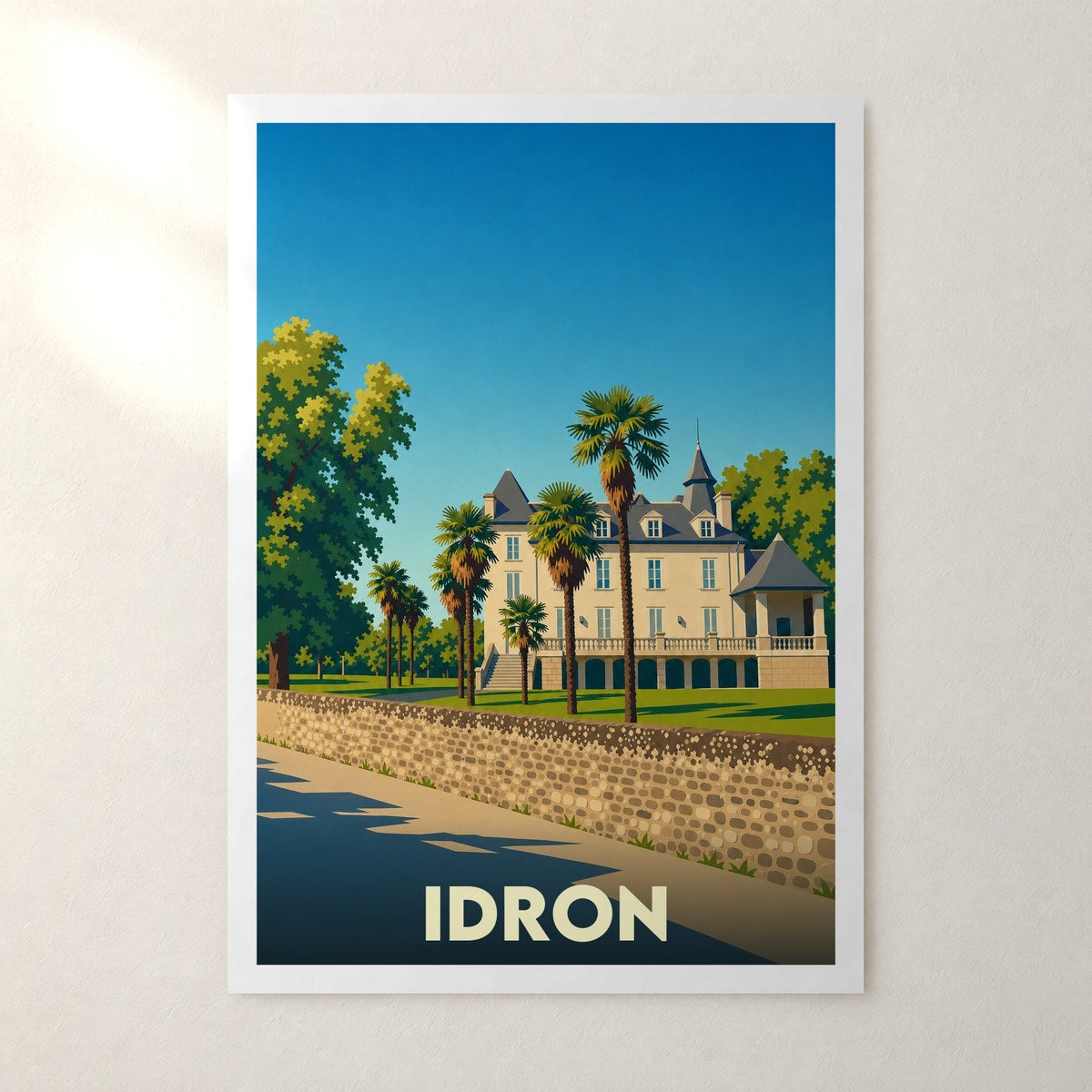 Affiche Idron – sans cadre, accrochée au mur