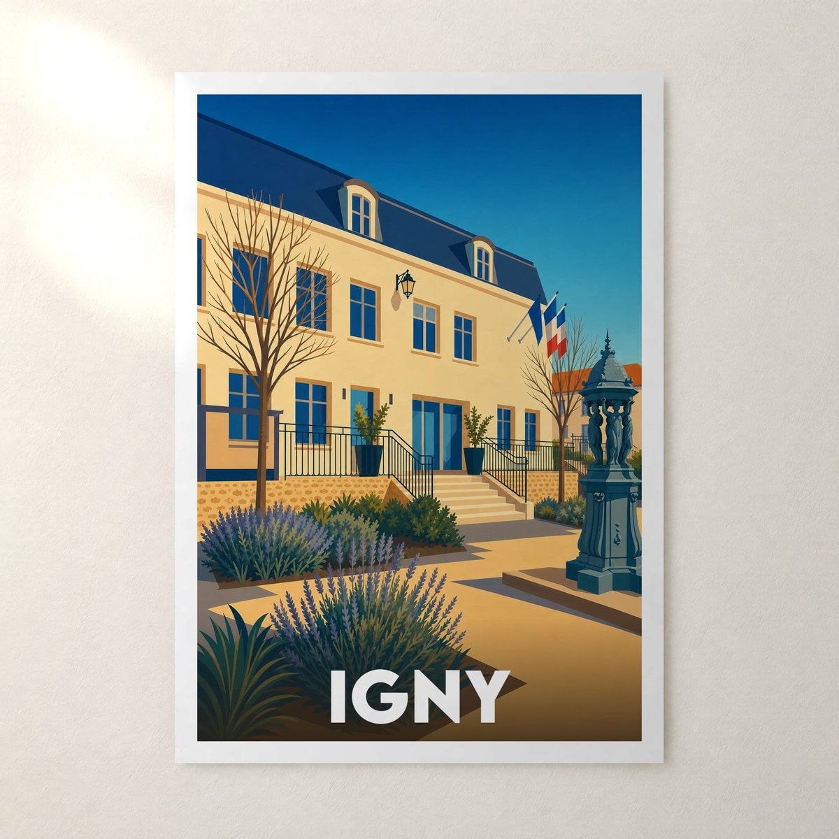 Affiche Igny – sans cadre, accrochée au mur