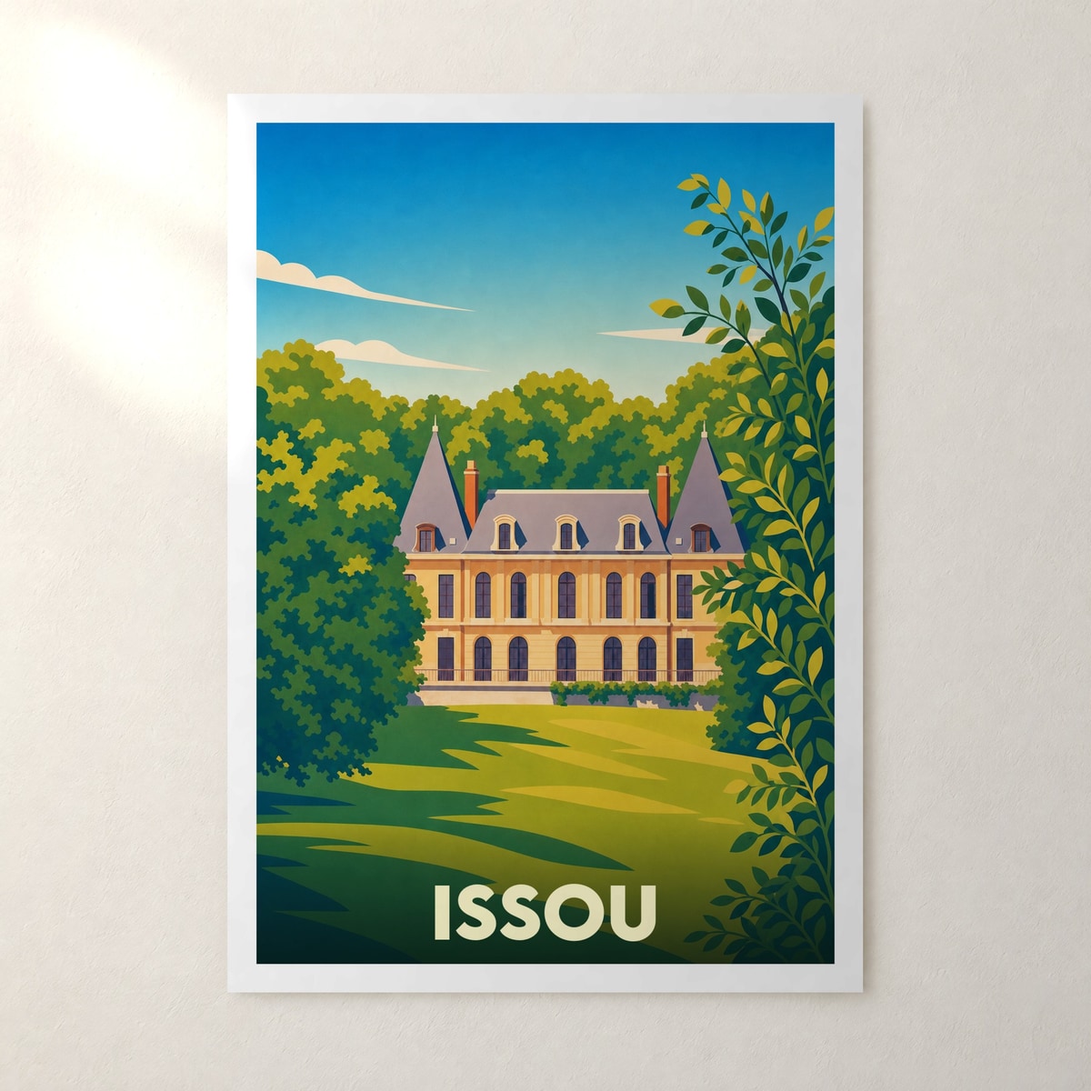Affiche Issou – sans cadre, accrochée au mur