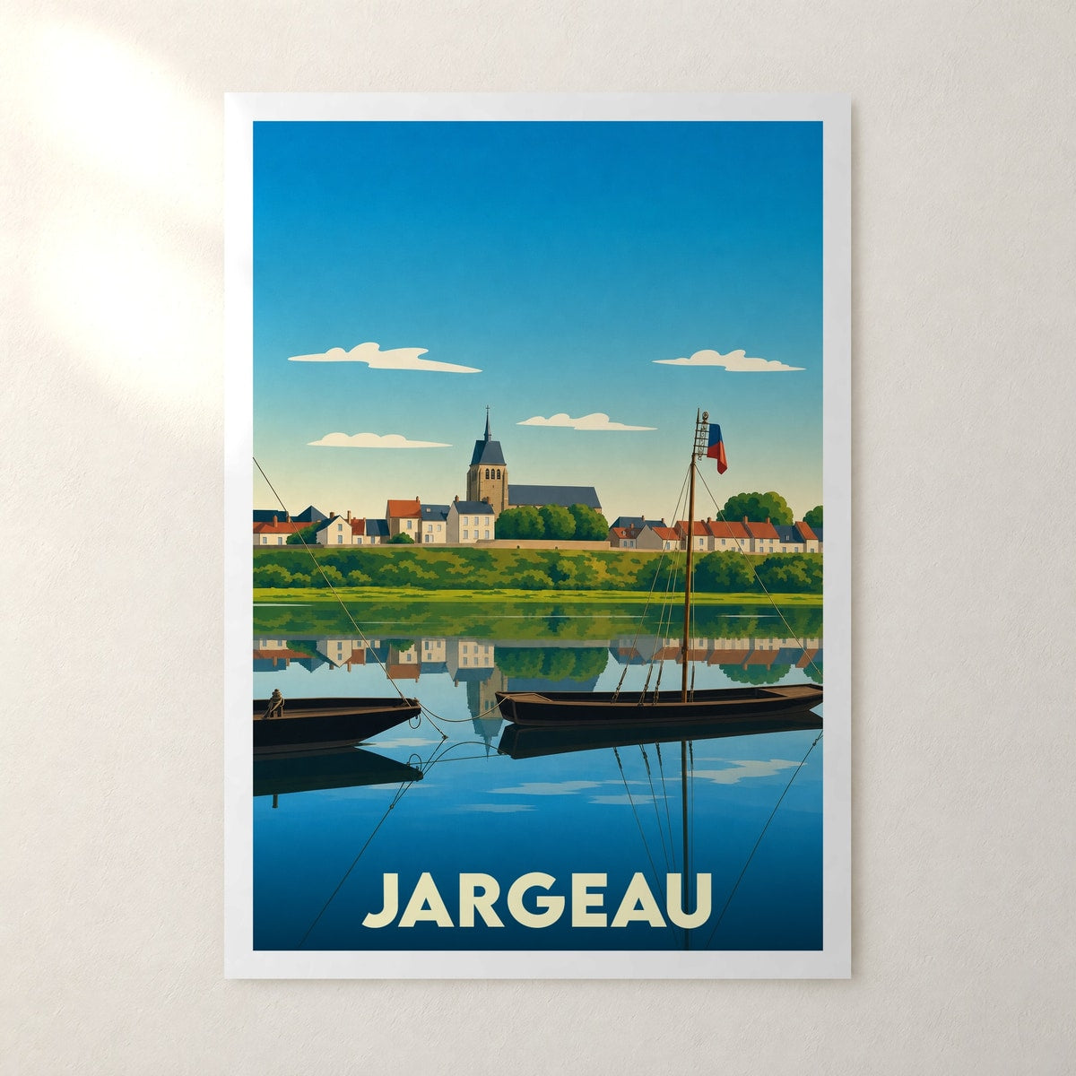 Affiche Jargeau – sans cadre, accrochée au mur