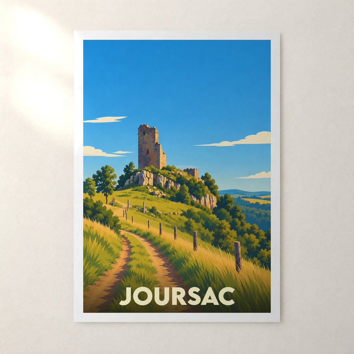 Affiche Joursac – sans cadre, accrochée au mur