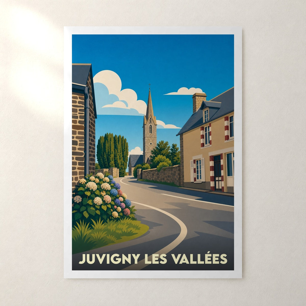 Affiche Juvigny les Vallées – sans cadre, accrochée au mur