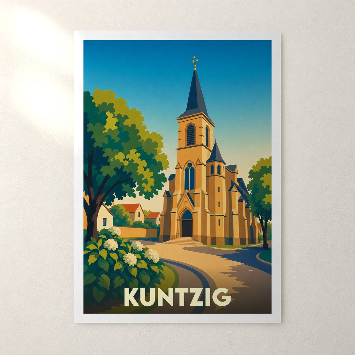 Affiche Kuntzig – sans cadre, accrochée au mur