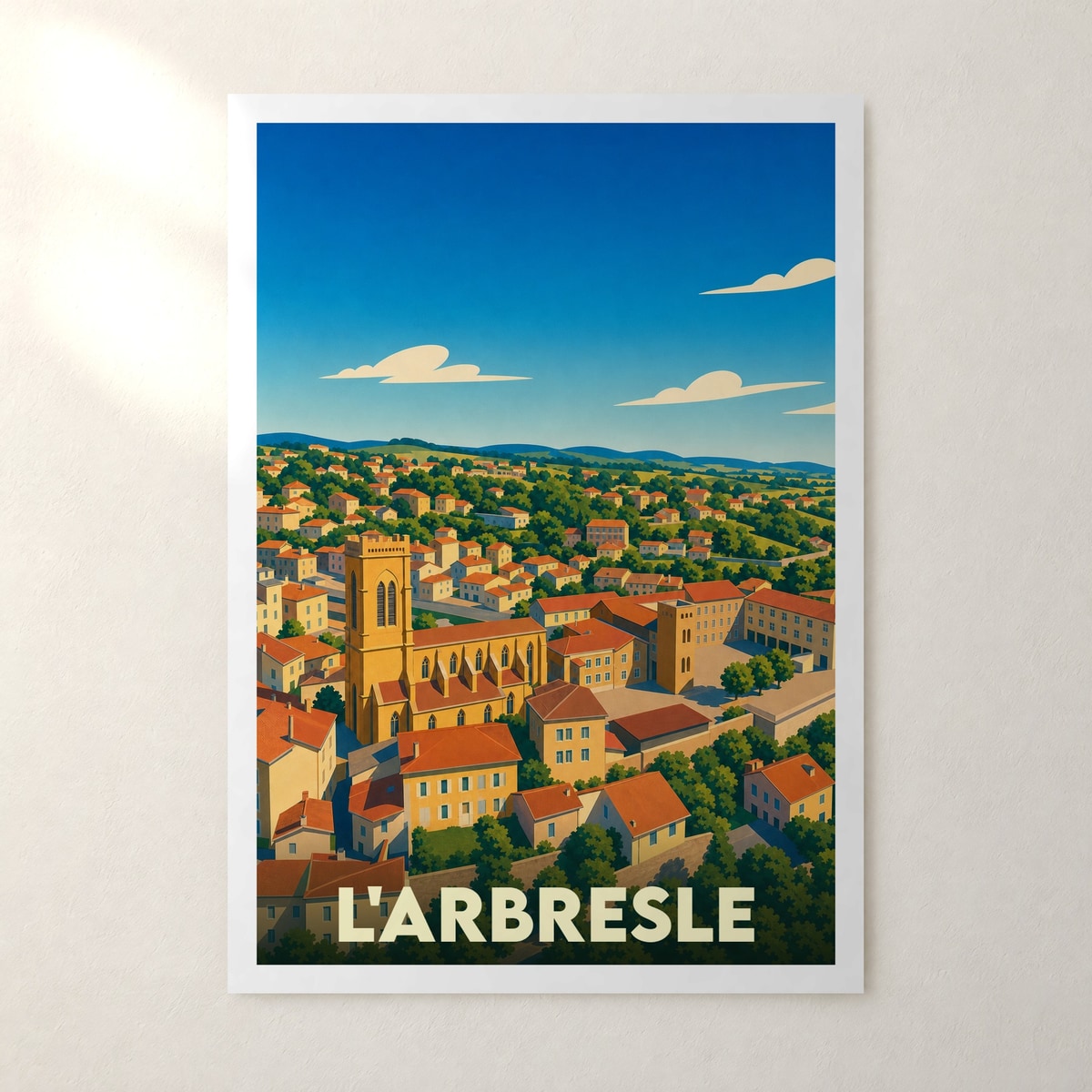 Affiche L'Arbresle – sans cadre, accrochée au mur
