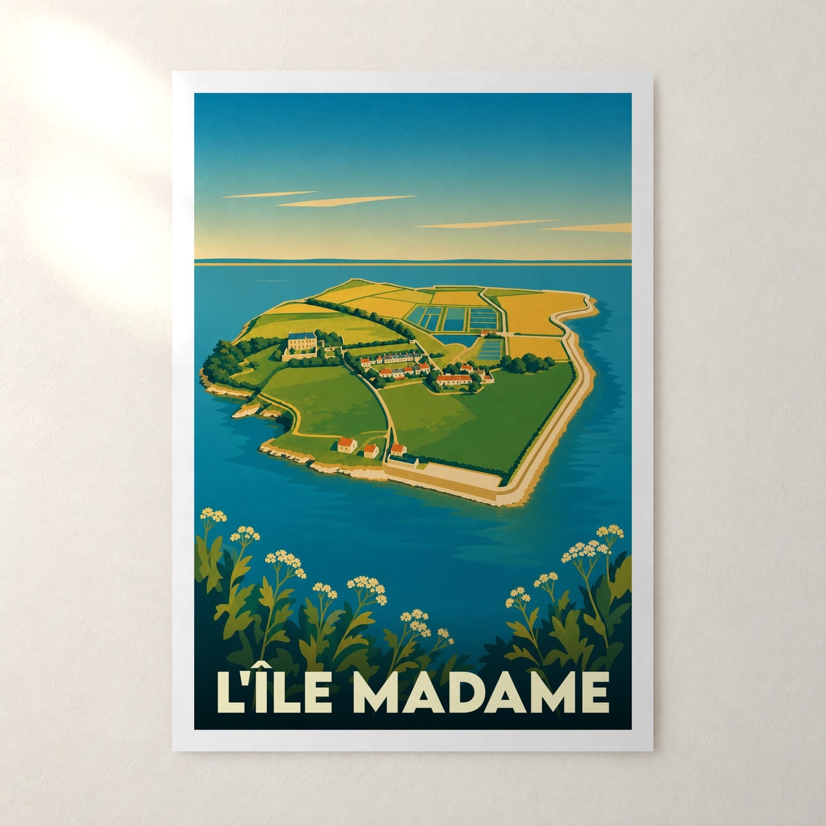 Affiche L'Île Madame – sans cadre, accrochée au mur
