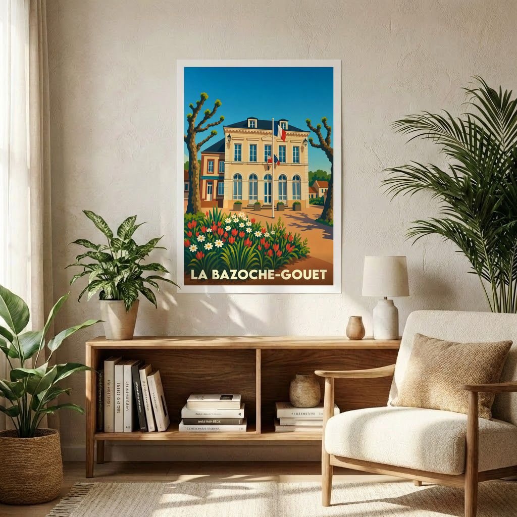 Affiche A1 (59,4 x 84,1 cm) Sans cadre souvenir de La Bazoche-Gouet