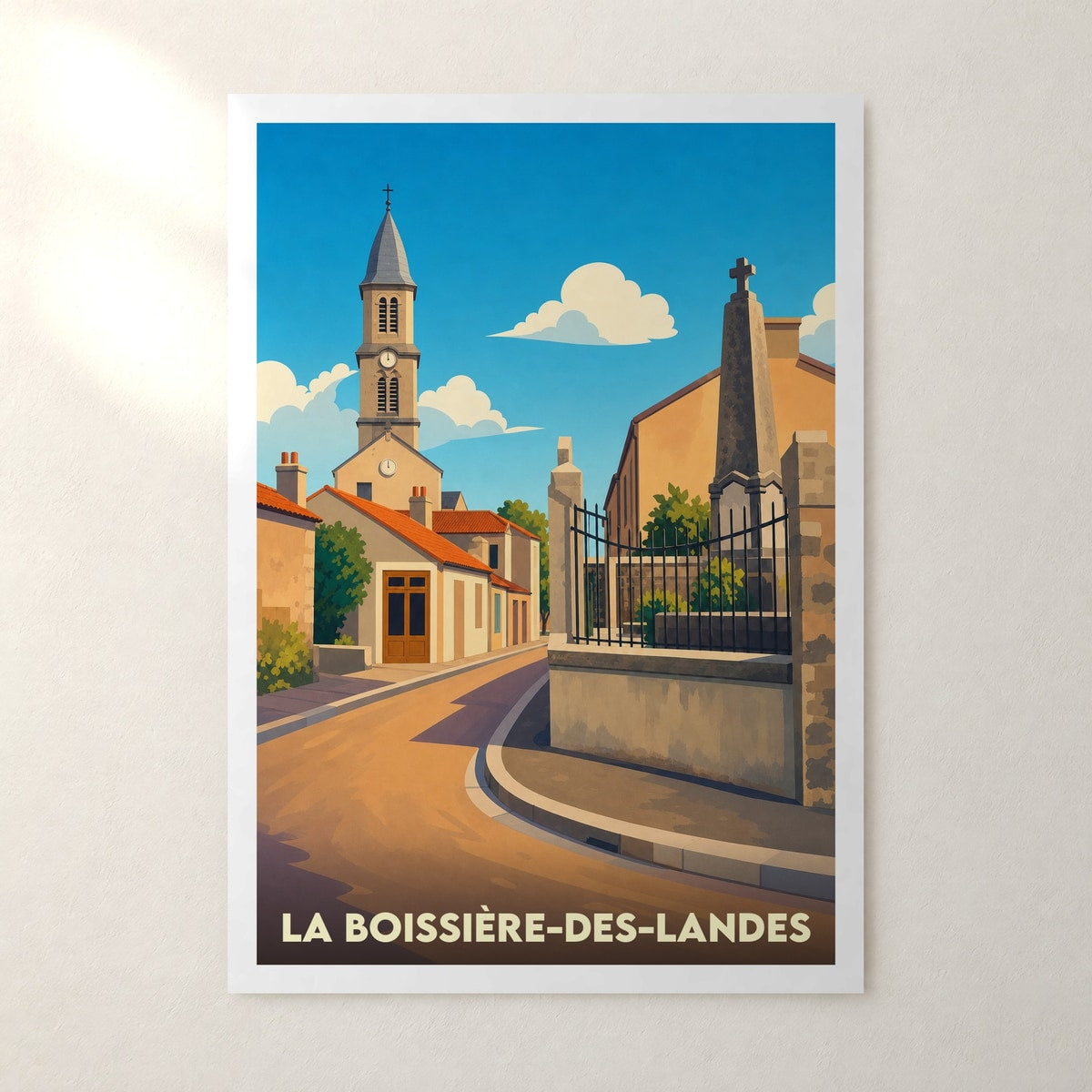 Affiche La Boissière-des-Landes – sans cadre, accrochée au mur