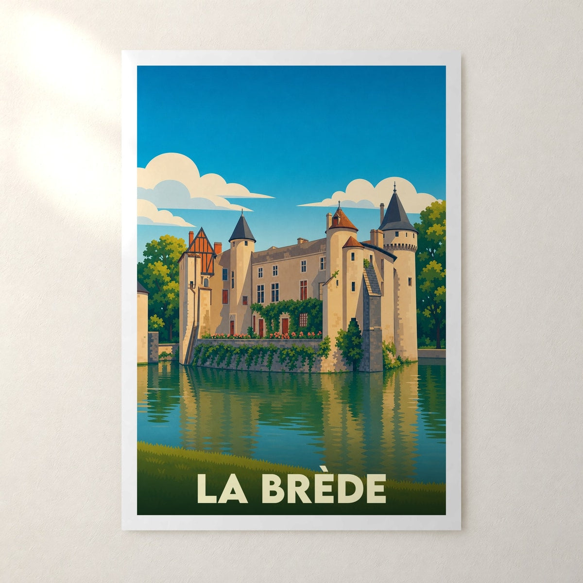 Affiche La Brède – sans cadre, accrochée au mur