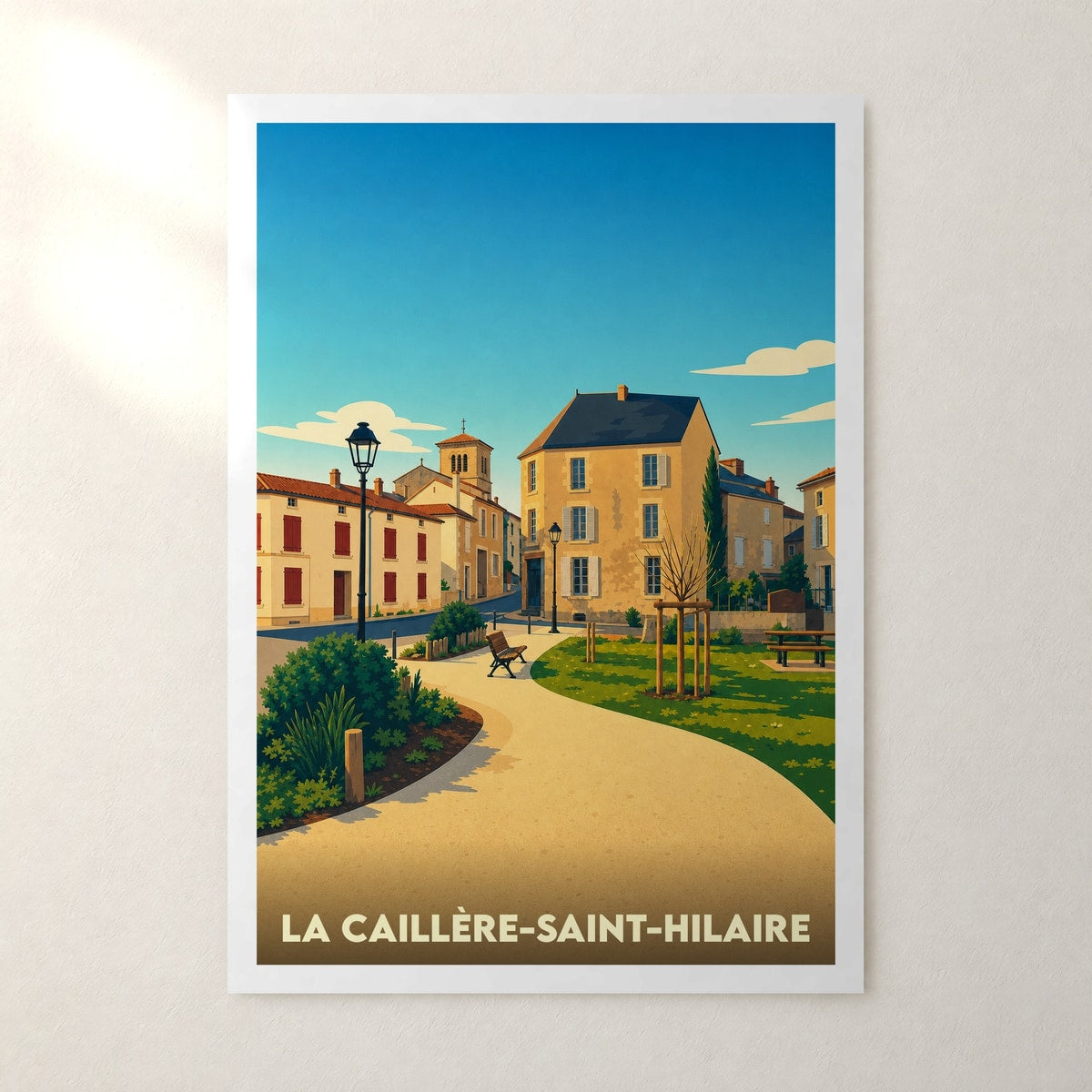 Affiche La Caillère-Saint-Hilaire – sans cadre, accrochée au mur