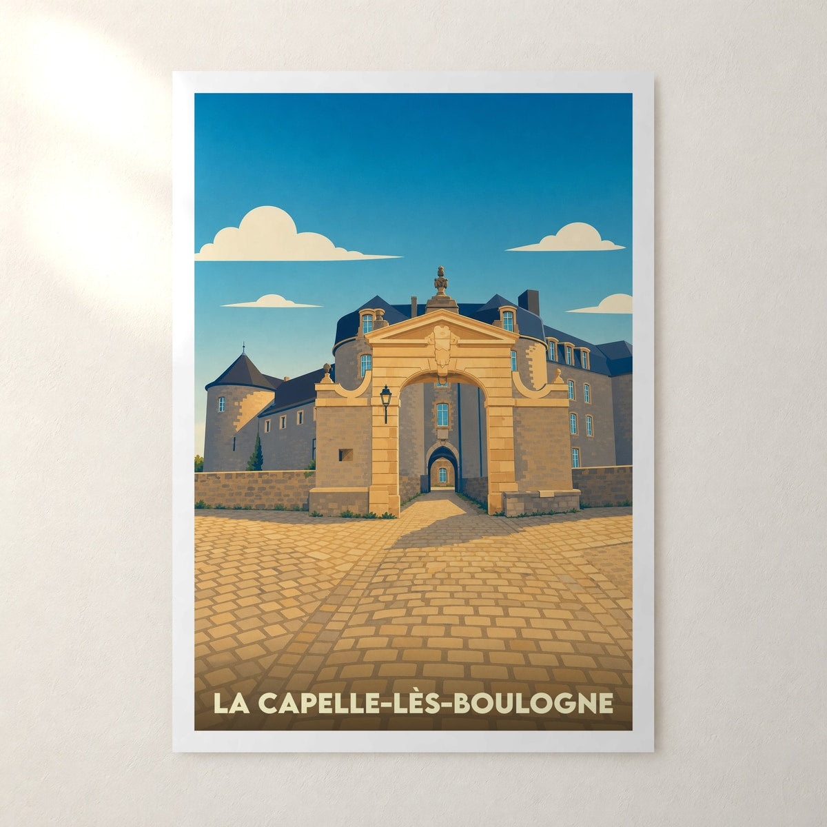 Affiche La Capelle-lès-Boulogne – sans cadre, accrochée au mur