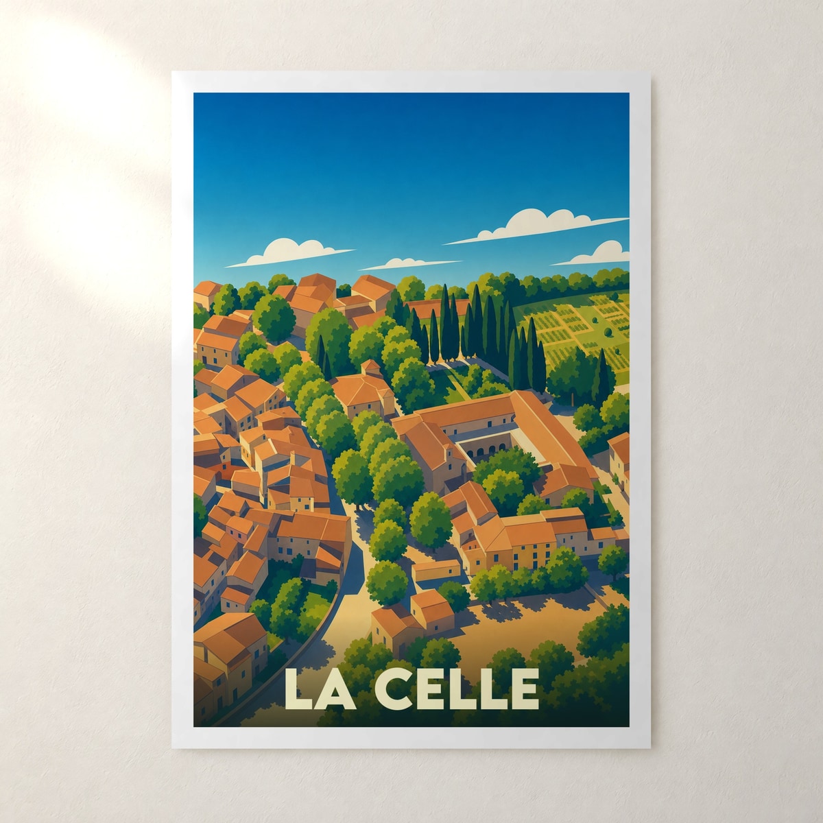 Affiche La Celle – sans cadre, accrochée au mur