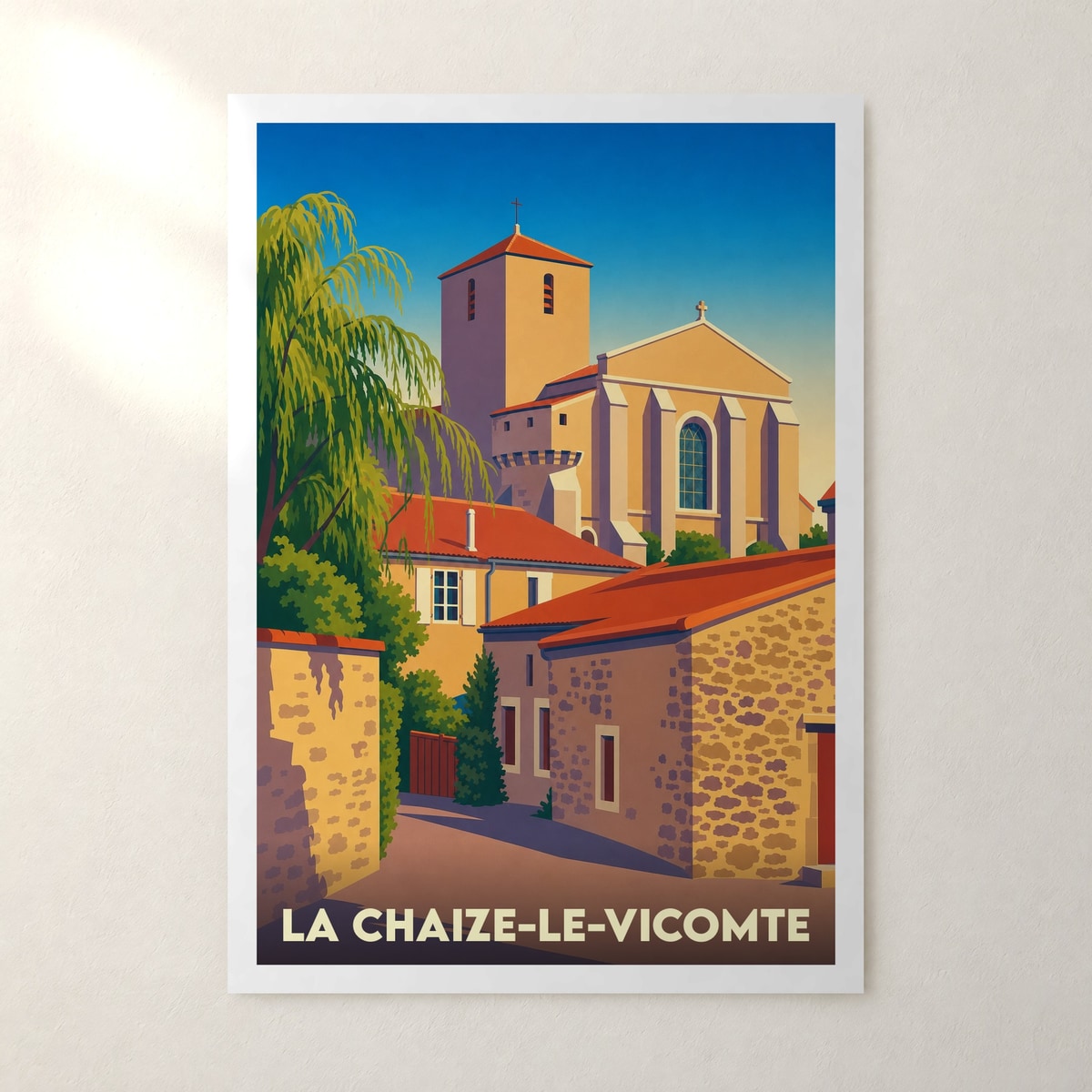 Affiche La Chaize-le-Vicomte – sans cadre, accrochée au mur