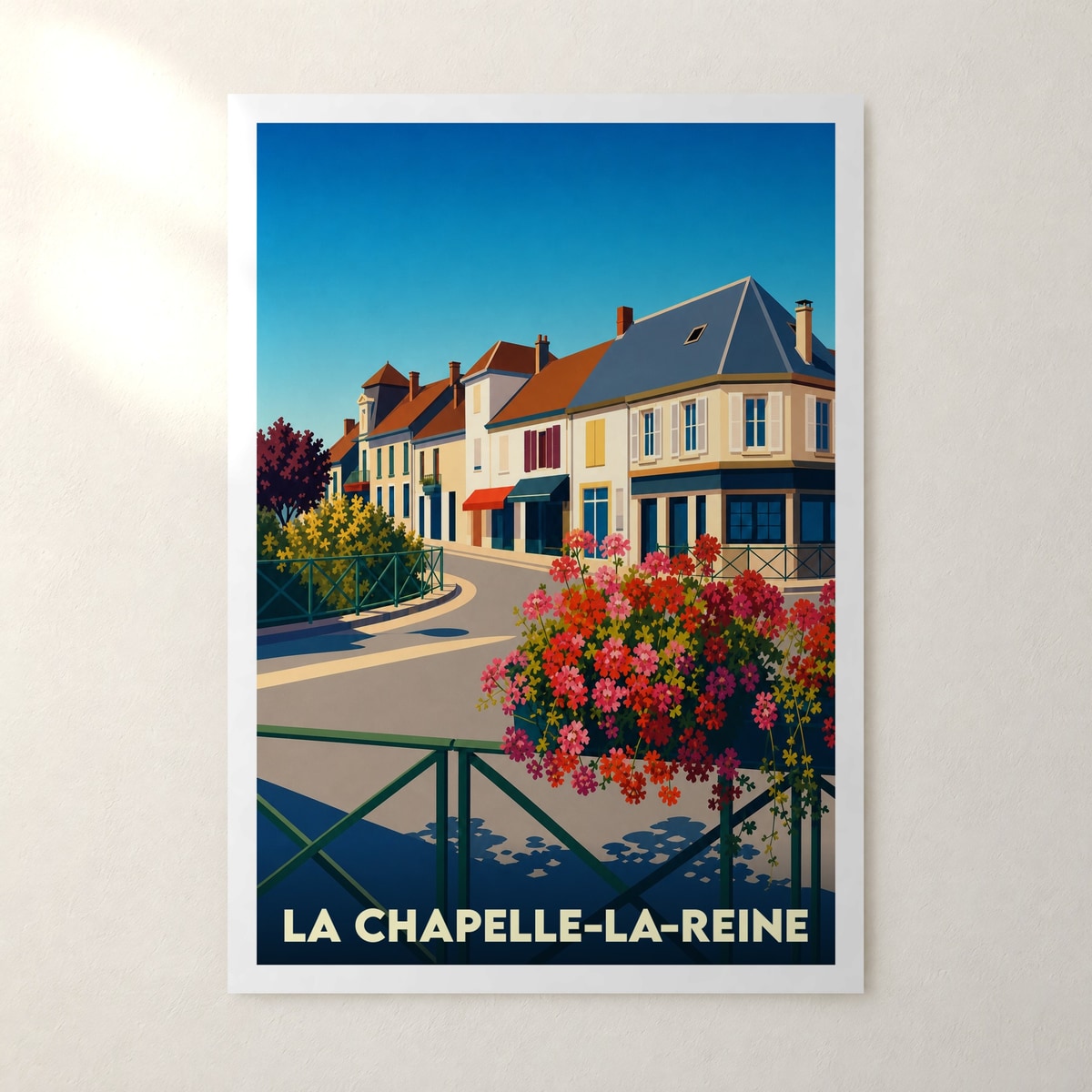 Affiche La Chapelle-la-Reine – sans cadre, accrochée au mur