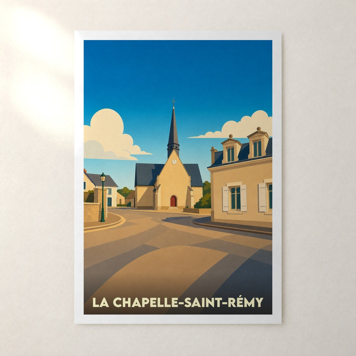 Affiche La Chapelle-Saint-Rémy – sans cadre, accrochée au mur