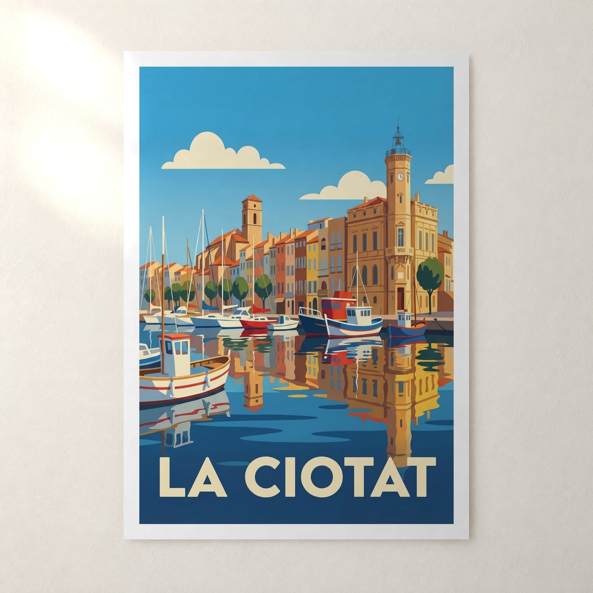 Affiche La Ciotat – sans cadre, accrochée au mur