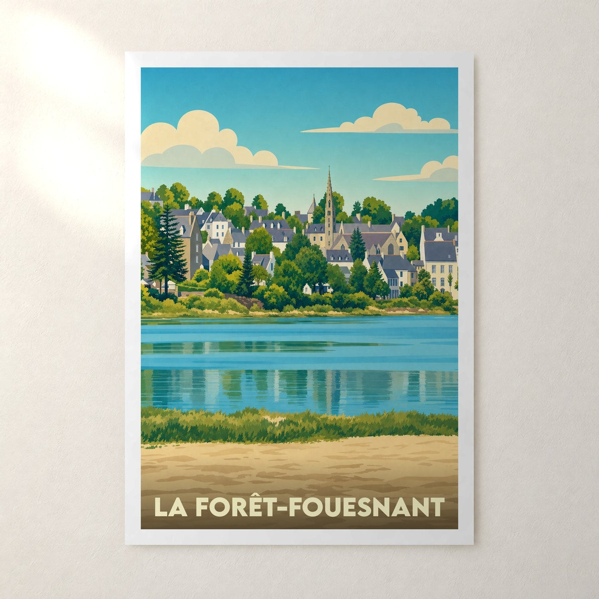 Affiche La Forêt-Fouesnant – sans cadre, accrochée au mur