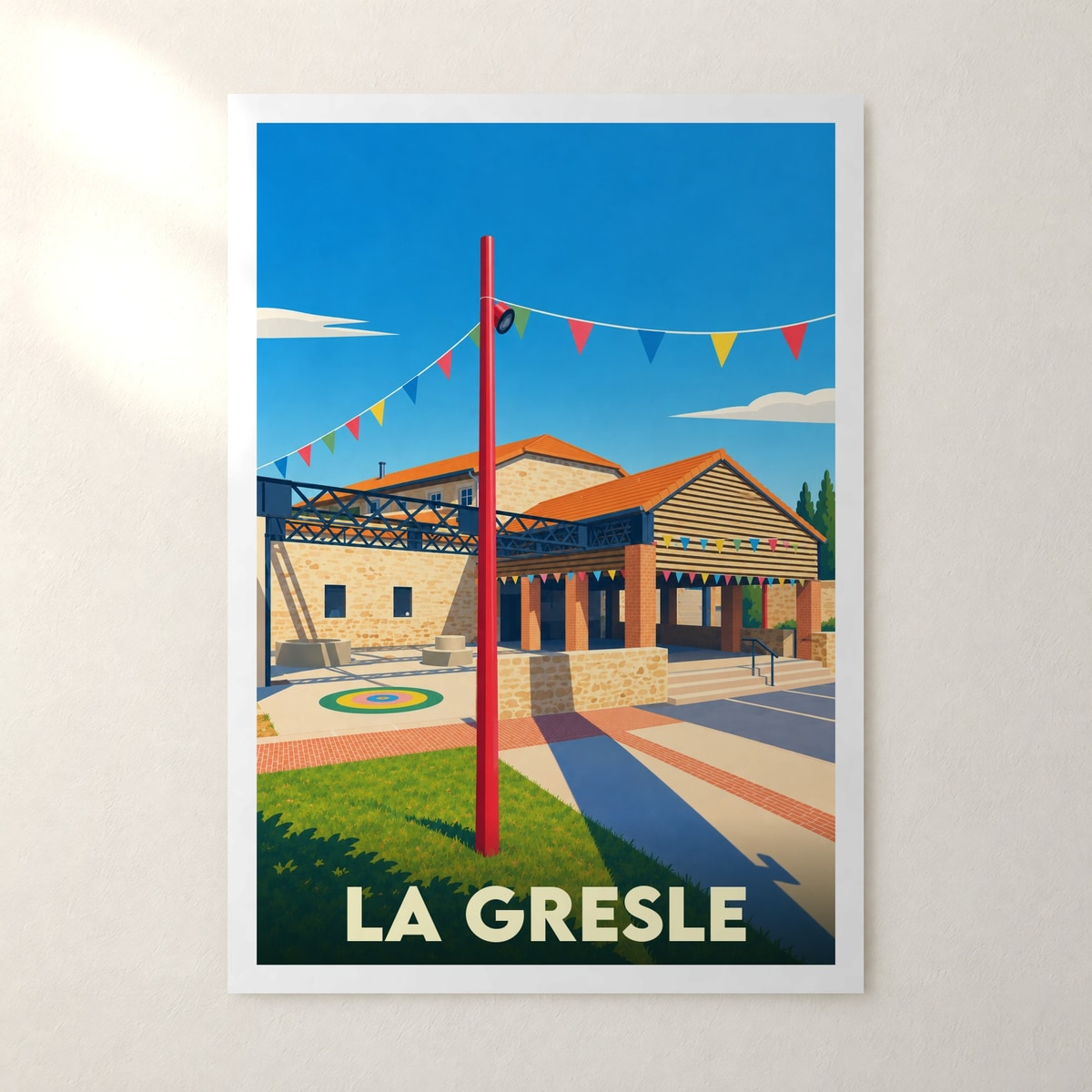 Affiche La Gresle – sans cadre, accrochée au mur