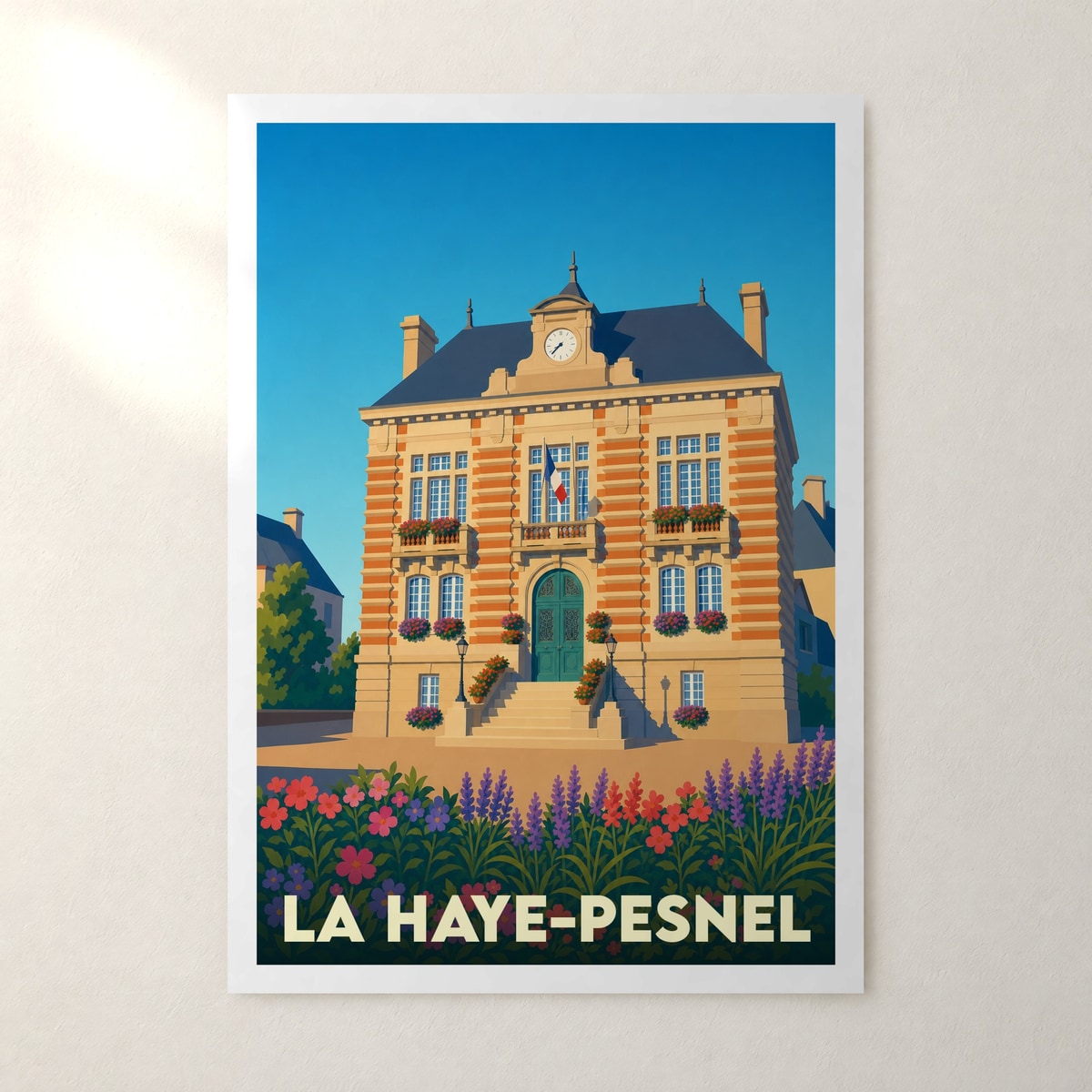 Affiche La Haye-Pesnel – sans cadre, accrochée au mur
