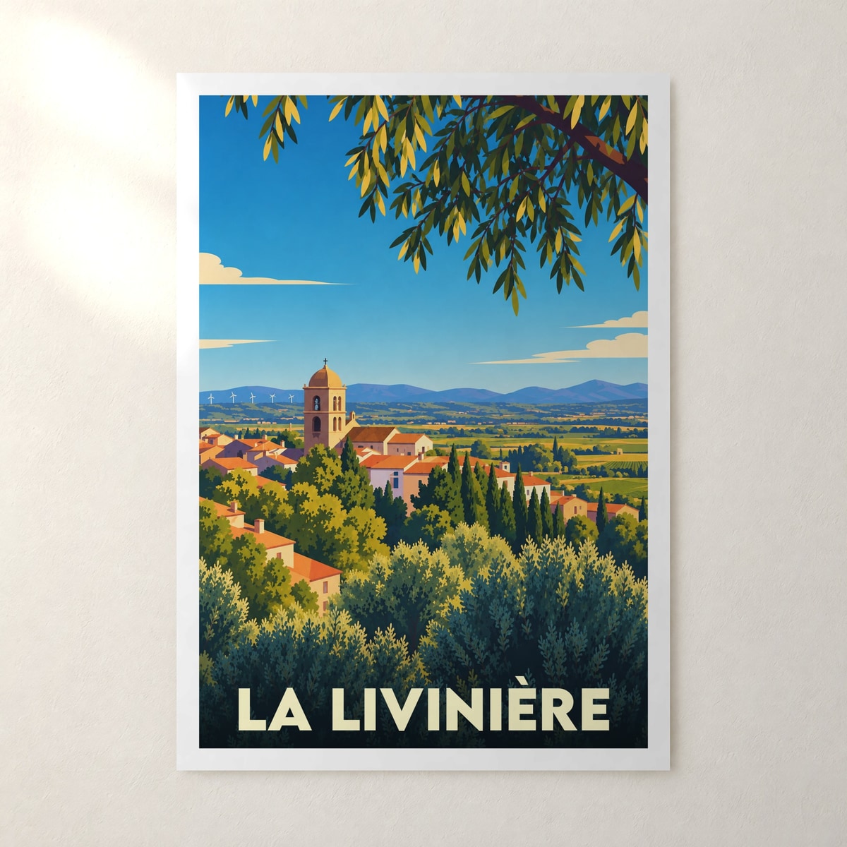 Affiche La Livinière – sans cadre, accrochée au mur