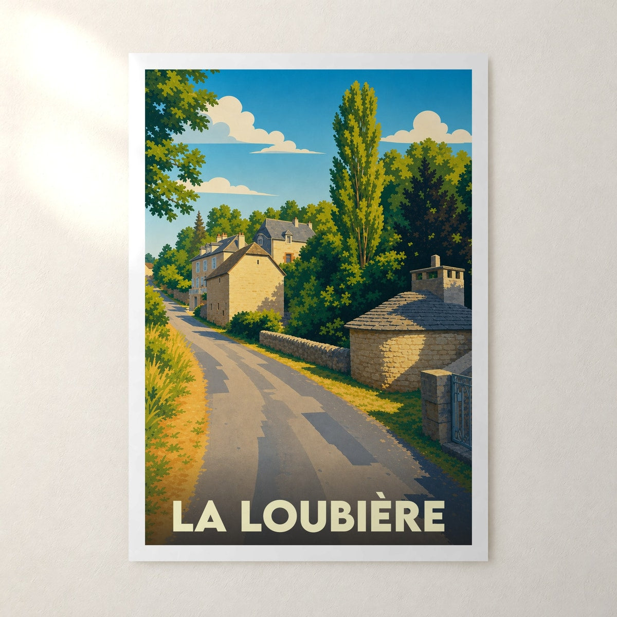 Affiche La Loubière – sans cadre, accrochée au mur