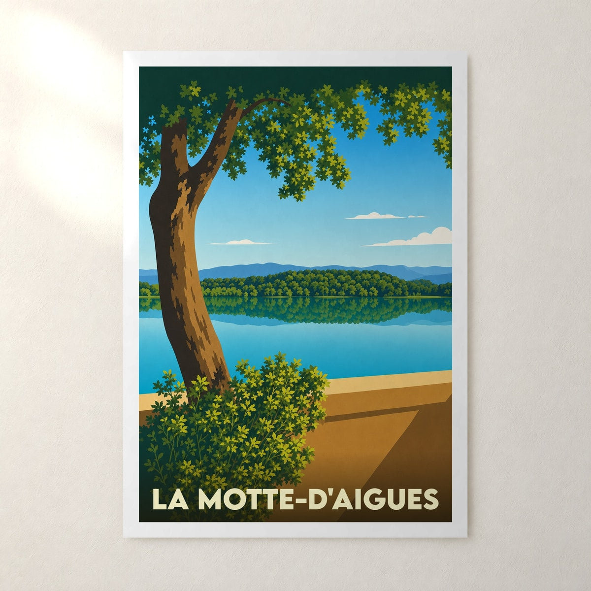 Affiche La Motte-d'Aigues – sans cadre, accrochée au mur