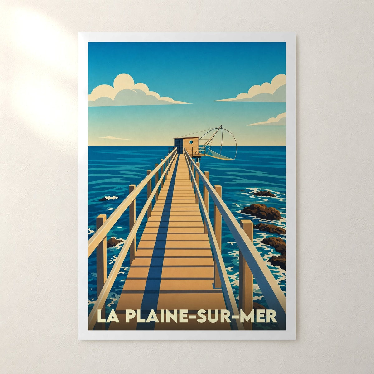 Affiche La Plaine-sur-Mer – sans cadre, accrochée au mur