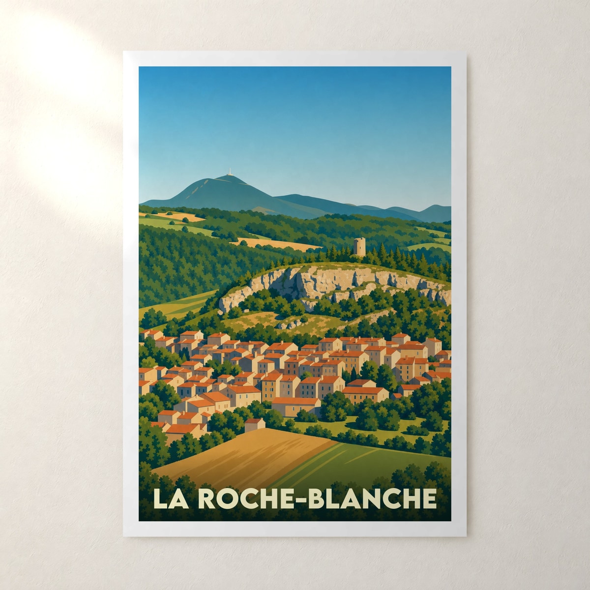 Affiche La Roche-Blanche – sans cadre, accrochée au mur